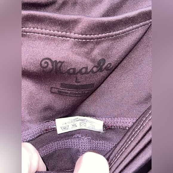 MAADE Maternity Purplish Grey Leggings Size: Large - Picture 3 of 5